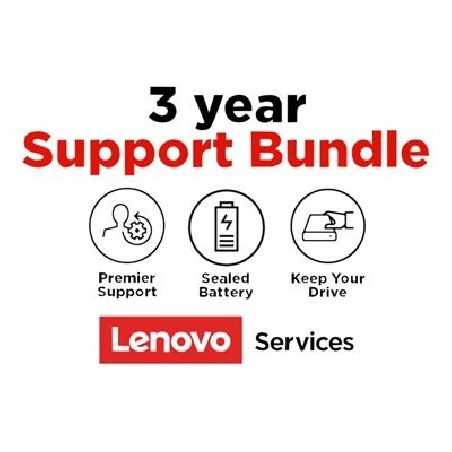 Lenovo Premier Support + Keep Your Drive + Sealed Battery - Prodloužená dohoda o službách - náhradní díly a práce (pro