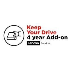 Lenovo Onsite + Keep Your Drive + Premier Support - Prodloužená dohoda o službách - náhradní díly a práce (pro desktopy) - 4