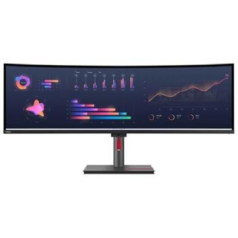 LENOVO LCD P49w-30 - 49”,IPS,matný,16:9,5120x1440,60Hz,4ms/6ms,350cd/m2,2000:1,HDMI,DP,USB-C,ThB,RJ45,USBHub,Pivot,VESA