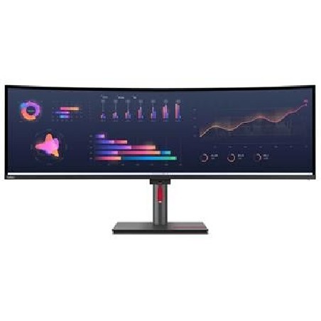 LENOVO LCD P49w-30 - 49”,IPS,matný,16:9,5120x1440,60Hz,4ms/6ms,350cd/m2,2000:1,HDMI,DP,USB-C,ThB,RJ45,USBHub,Pivot,VESA