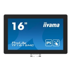 16" iiyama TF1615MC-B1: FHD,10P,IP65,HDMI,DP,VGA