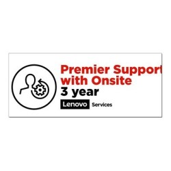 Lenovo Onsite + Premier Support - Prodloužená dohoda o službách - náhradní díly a práce - 3 let - na místě - doba vyřízení