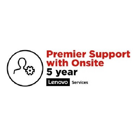 Lenovo Onsite + Premier Support - Prodloužená dohoda o službách - náhradní díly a práce - 5 let - na místě - doba vyřízení