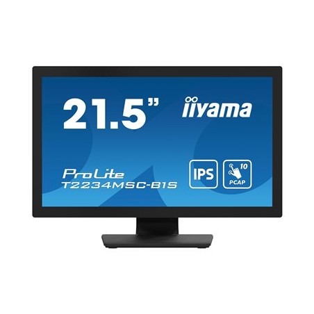 22" LCD iiyama T2234MSC-B1S:PCAP,10P,IPS,FHD,HDMI