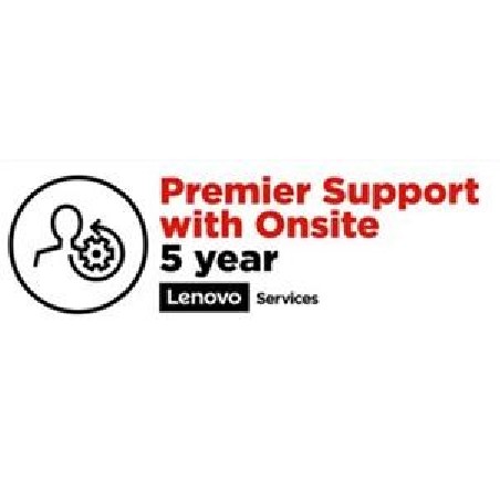 Lenovo Premier Support Upgrade - Prodloužená dohoda o službách - náhradní díly a práce (pro notebooky) - 5 let - na místě
