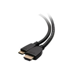 C2G 10ft 4K HDMI to HDMI Mini Cable with Ethernet - High Speed - 60Hz - M/M - Kabel HDMI s ethernetem - 19 pin mini HDMI Type C