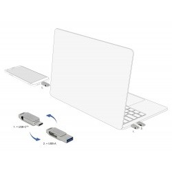 Delock - Jednotka USB flash - 16 GB - USB 3.2 Gen 1 / USB-C