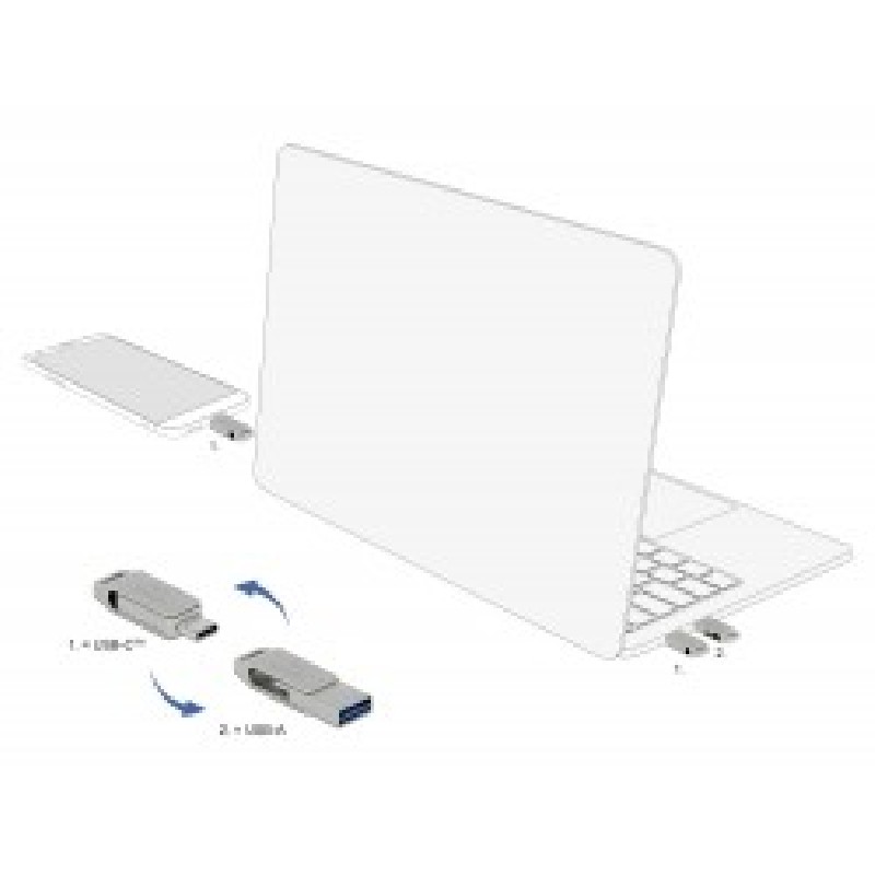 Delock - Jednotka USB flash - 16 GB - USB 3.2 Gen 1 / USB-C