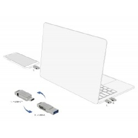 Delock - Jednotka USB flash - 16 GB - USB 3.2 Gen 1 / USB-C