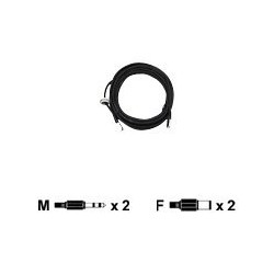 Axis Audio I/O Cable for AXIS P33 Series - Prodlužovací šňůra audio - mini-phone stereo 3.5 mm s piny (male) do mini-phone