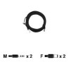 Axis Audio I/O Cable for AXIS P33 Series - Prodlužovací šňůra audio - mini-phone stereo 3.5 mm s piny (male) do mini-phone