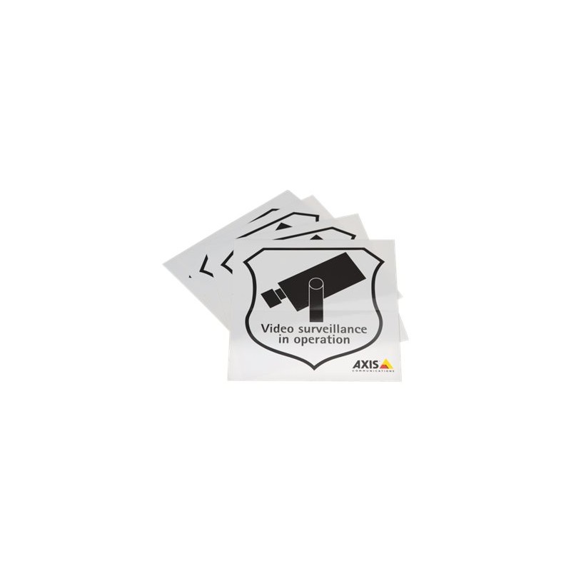 AXIS Surveillance Sticker - Stickers (balení 50)