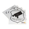 AXIS Surveillance Sticker - Stickers (balení 10)