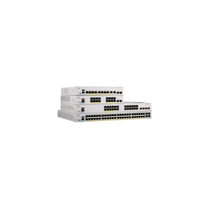 Catalyst C1000-8P-2G-L, 8x 10/100/1000 Ethernet PoE+ ports and 67W PoE budget, 2x 1G SFP and RJ-45