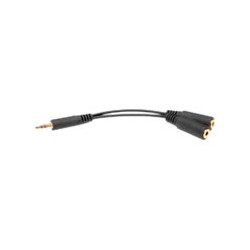 Axis - Adaptér mikrofonu - mini-phone stereo 3.5 mm s piny (male) do mono mini jack se zdířkami (female)