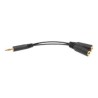 Axis - Adaptér mikrofonu - mini-phone stereo 3.5 mm s piny (male) do mono mini jack se zdířkami (female)