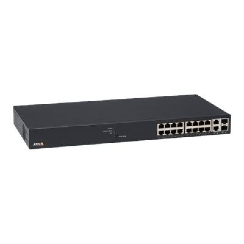 Axis T8516 - Přepínač - řízený - 16 x 10/100/1000 (PoE+) + 2 x 10/100/1000/SFP - desktop, Lze montovat do rozvaděče - PoE+ (240
