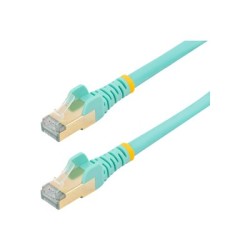 StarTech.com 7.5m CAT6A Ethernet Cable, 10 Gigabit Shielded Snagless RJ45 100W PoE Patch Cord, CAT 6A 10GbE STP Network Cable