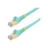 StarTech.com 7.5m CAT6A Ethernet Cable, 10 Gigabit Shielded Snagless RJ45 100W PoE Patch Cord, CAT 6A 10GbE STP Network Cable