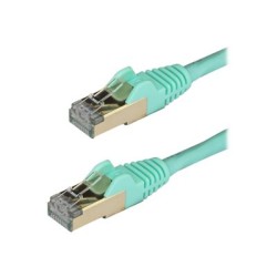 StarTech.com 2m CAT6A Ethernet Cable, 10 Gigabit Shielded Snagless RJ45 100W PoE Patch Cord, CAT 6A 10GbE STP Network Cable