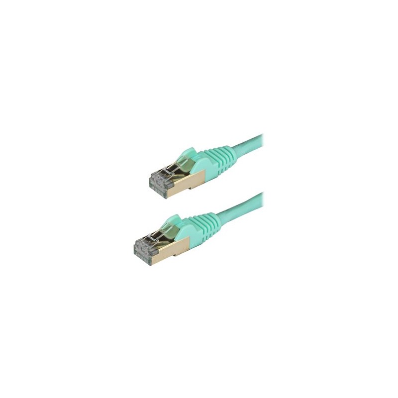 StarTech.com 2m CAT6A Ethernet Cable, 10 Gigabit Shielded Snagless RJ45 100W PoE Patch Cord, CAT 6A 10GbE STP Network Cable