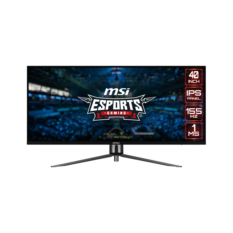 MSI LCD MAG401QR, 40", 3440x1440, IPS, 155Hz, 1ms, VESA 100x100, Black
