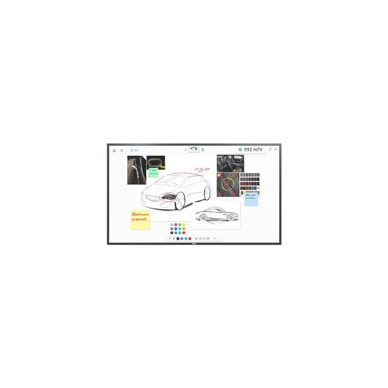 NEC MultiSync V754Q IGB - 75" Třída úhlopříčky displej LCD s LED podsvícením - interaktivní digital signage - s dotyková