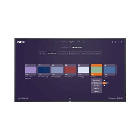 NEC MultiSync MA491-MPi4 - 49" Třída úhlopříčky MA Series displej LCD s LED podsvícením - digital signage - 4K UHD (2160p) 3840
