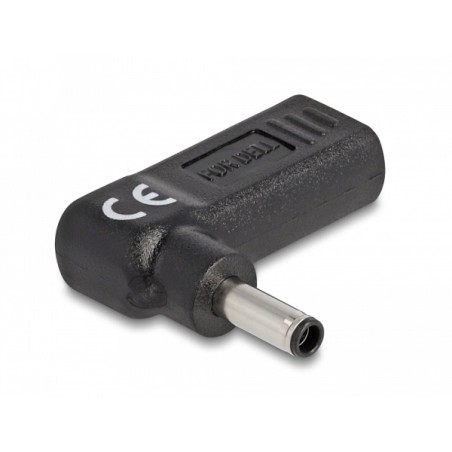 Delock - Adaptér napájení - 24 pin USB-C (F) do DC jack 4,5 x 3,0 mm (M) - 19.5 V - 3 A - úhlový - černá