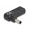 Delock - Adaptér napájení - 24 pin USB-C (F) do DC jack 4,5 x 3,0 mm (M) - 19.5 V - 3 A - úhlový - černá
