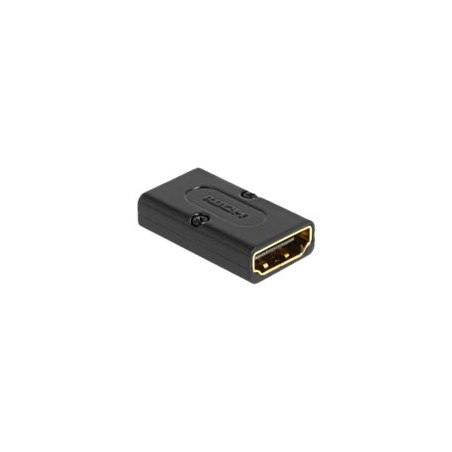 Delock - Adaptér HDMI s ethernetem - HDMI s piny (male) do HDMI se zdírkami (female) - cerná - podpora 8K60Hz (7680 x 4320)