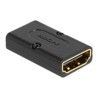 Delock - Adaptér HDMI s ethernetem - HDMI s piny (male) do HDMI se zdírkami (female) - cerná - podpora 8K60Hz (7680 x 4320)