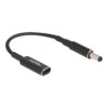 Delock - Adaptér napájení - 24 pin USB-C (F) do DC jack 5,5 x 2,1 mm (M) - 19.5 V - 3 A - 15 cm - cerná