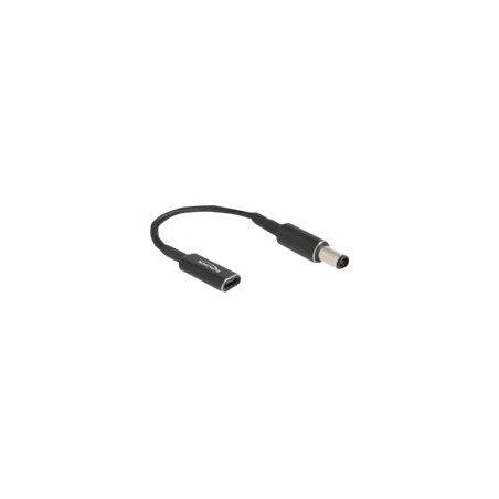 Delock - Adaptér napájení - 24 pin USB-C (F) do DC jack 7,4 x 5,0 mm (M) - 19.5 V - 3 A - 15 cm - cerná 60032