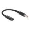 Delock - Adaptér napájení - 24 pin USB-C (F) do DC jack 7,4 x 5,0 mm (M) - 19.5 V - 3 A - 15 cm - cerná 60037