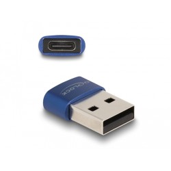 Delock - USB adaptér - USB (M) do 24 pin USB-C (F) - USB 2.0 - 5 V - 3 A - modrá