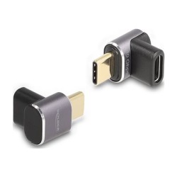Delock - USB adaptér - 24 pin USB-C (M) do 24 pin USB-C (F) - USB 2.0 / USB 3.2 / USB4 / Thunderbolt 3 - 20 V - 5 A - 1.5 cm