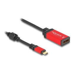 Delock - Kabel adaptéru - 24 pin USB-C (M) do DisplayPort (F) - 20 cm - podpora 8K30Hz, podpora režimu DP Alt, podpora HDR10