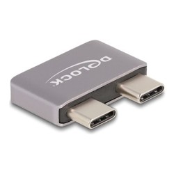 Delock - USB adaptér - 24 pin USB-C (M) do 24 pin USB-C (F) - USB 3.1 - 48 V - 5 A - podpora napájení Power Delivery 3.1