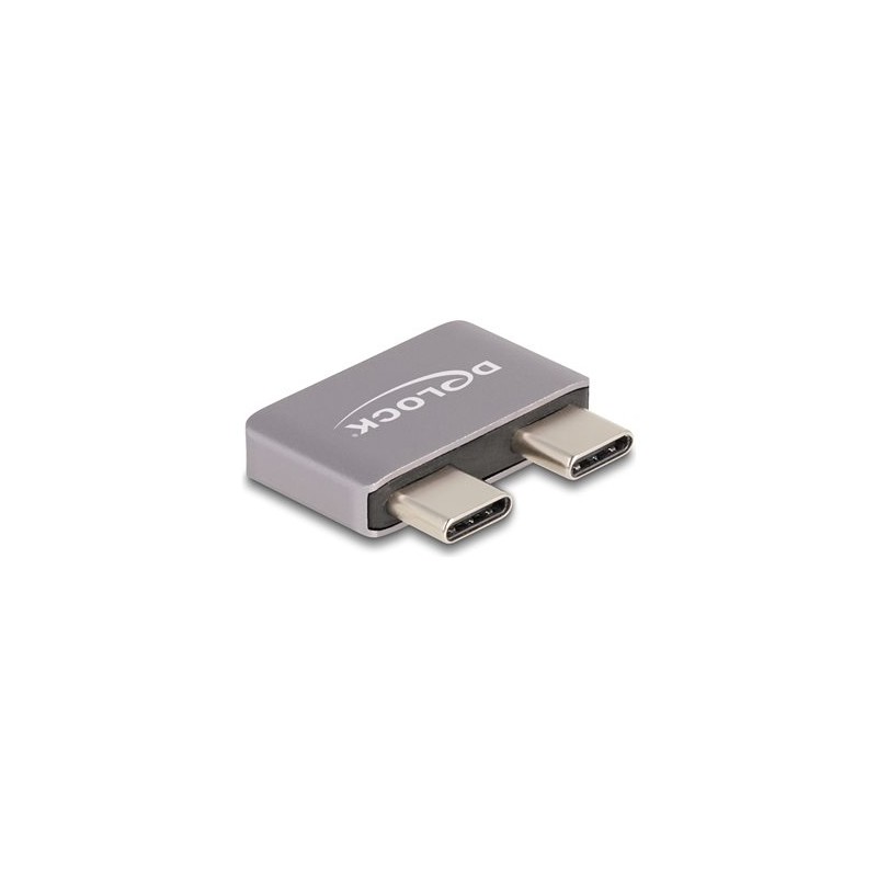 Delock - USB adaptér - 24 pin USB-C (M) do 24 pin USB-C (F) - USB 3.1 - 48 V - 5 A - podpora napájení Power Delivery 3.1