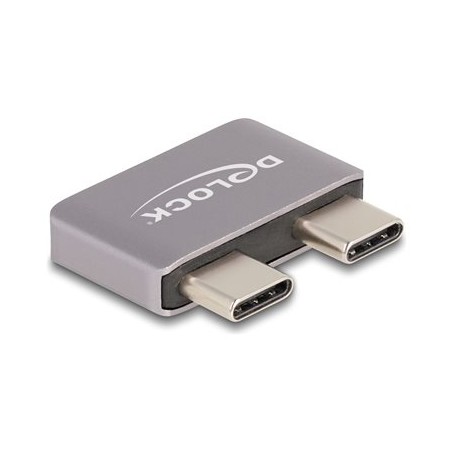 Delock - USB adaptér - 24 pin USB-C (M) do 24 pin USB-C (F) - USB 3.1 - 48 V - 5 A - podpora napájení Power Delivery 3.1