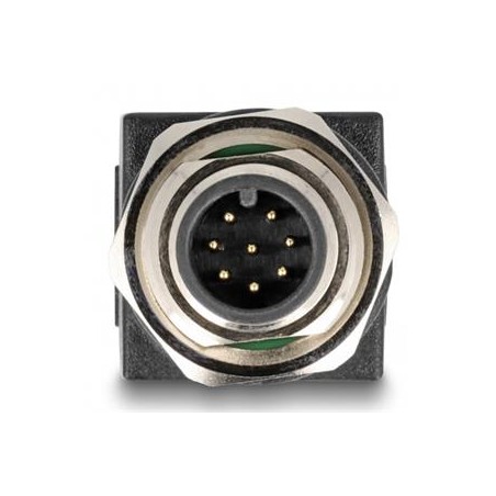 Delock - Sítový adaptér - 8kolíkový M12 (M) šroubovací do RJ-45 (F) - CAT 6a - IP67 - cerná