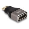 Delock - Vysoká rychlost - adaptér HDMI s ethernetem - 19 pin mini HDMI Type C s piny (male) do HDMI se zdírkami (female)