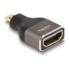 Delock - Vysoká rychlost - adaptér HDMI s ethernetem - 19 pin micro HDMI Type D s piny (male) do HDMI se zdírkami (female)