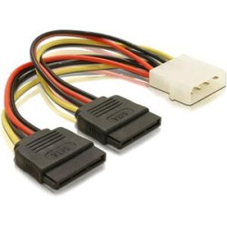 Delock - Elektrický kabel - SATA napájení (M) do 4 pinové interní napájení (M) - 10 cm - pro Delock PCI Express Card