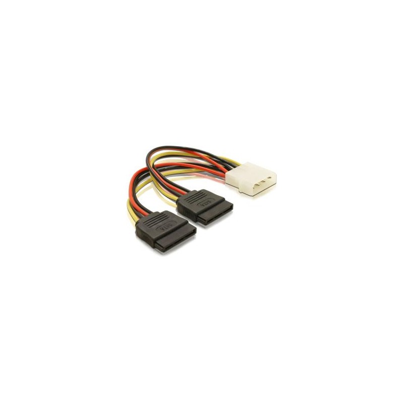 Delock - Elektrický kabel - SATA napájení (M) do 4 pinové interní napájení (M) - 10 cm - pro Delock PCI Express Card