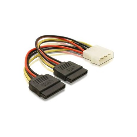 Delock - Elektrický kabel - SATA napájení (M) do 4 pinové interní napájení (M) - 10 cm - pro Delock PCI Express Card