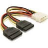 Delock - Elektrický kabel - SATA napájení (M) do 4 pinové interní napájení (M) - 10 cm - pro Delock PCI Express Card