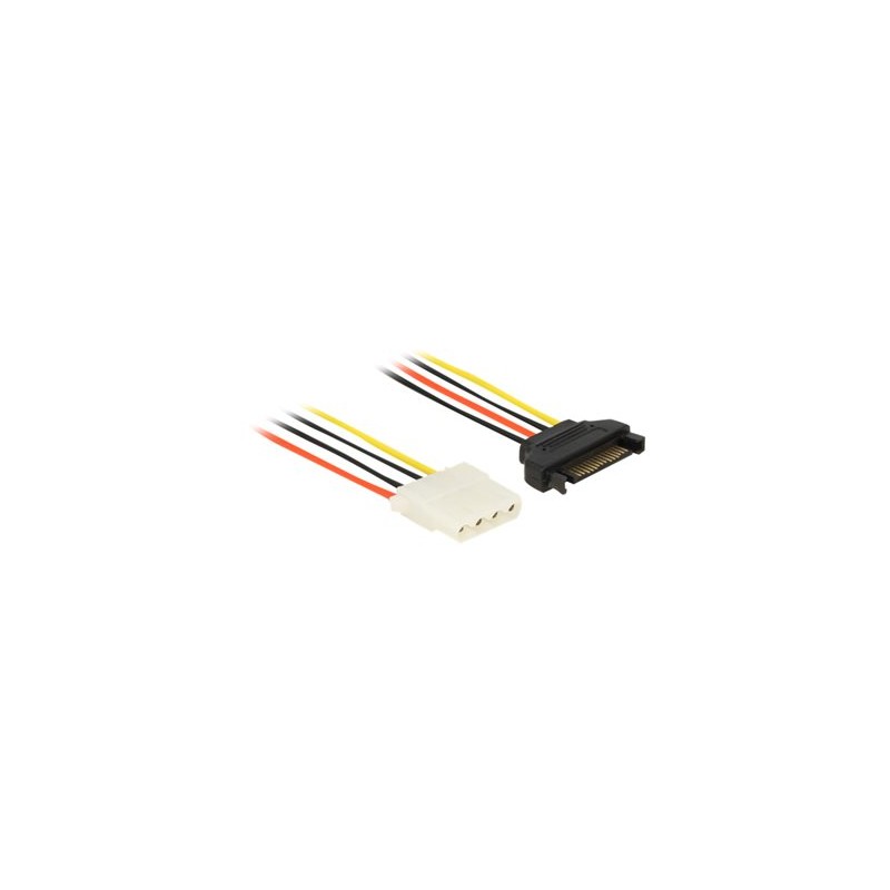 Delock - Adaptér napájení - 4 pinové interní napájení (F) do SATA napájení (M) - 20 cm
