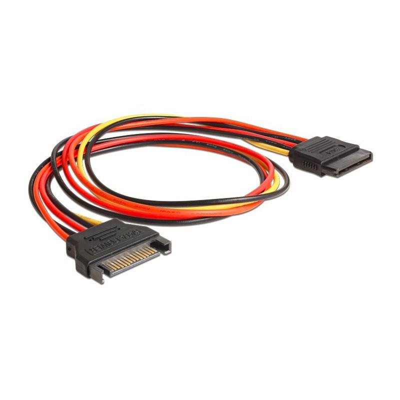 Delock - Prodlužovací šňůra - SATA napájení (F) do SATA napájení (M) - 50 cm